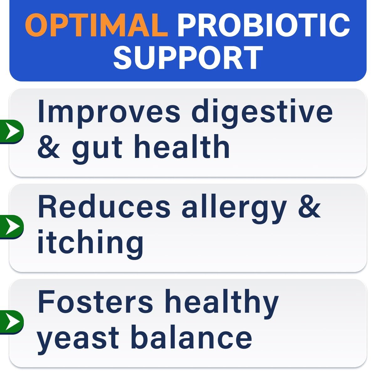 BARK&SPARK Probiotics: masticables sabor pollo, fáciles de tragar para perros.