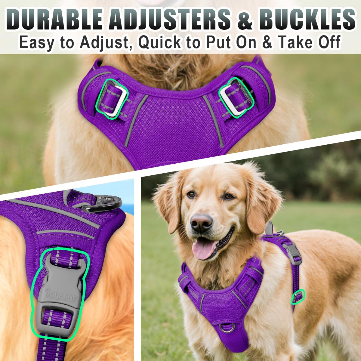 Arnés BarkBay, bolsillo para identificacion para mayor seguridad.