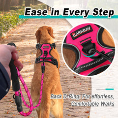 BARKBAY arnés con correa frontal para control cómodo durante paseos.