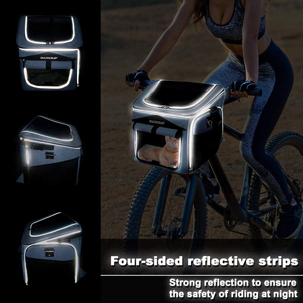 Cintas reflectantes BarkBay, mayor visibilidad nocturna.