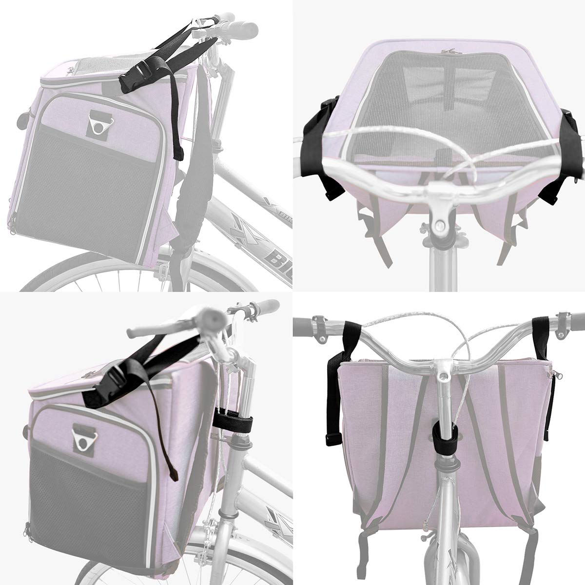 BARKBAY cesto-bici-perro-ligera-practica, ideal para movilidad diaria.