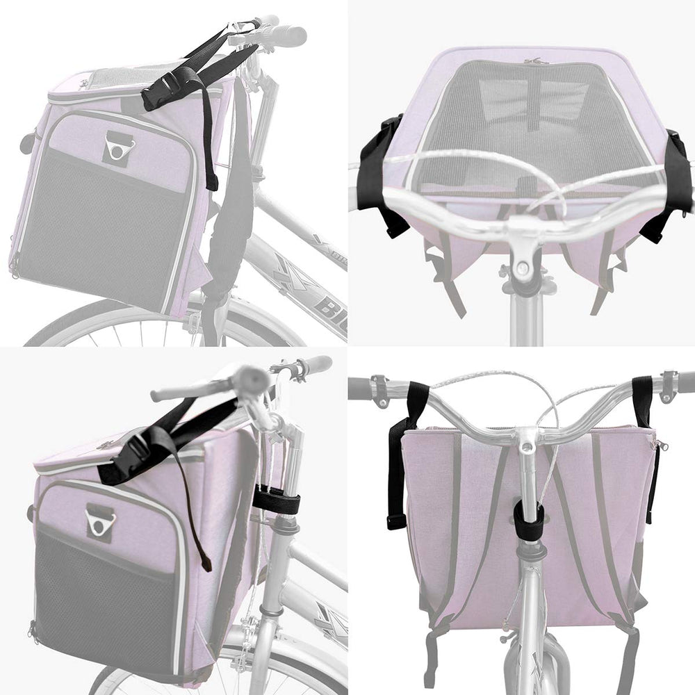 BARKBAY cesto-bici-perro-ligera-practica, ideal para movilidad diaria.