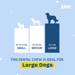 BarkBox Bright palitos dentales con sabor a pollo para facilitar la rutina diaria.