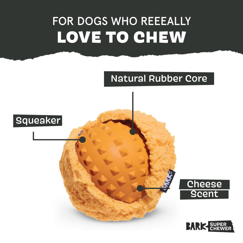 BarkBox Cheeze Brawl: centro duro que ofrece resistencia al mordisqueo