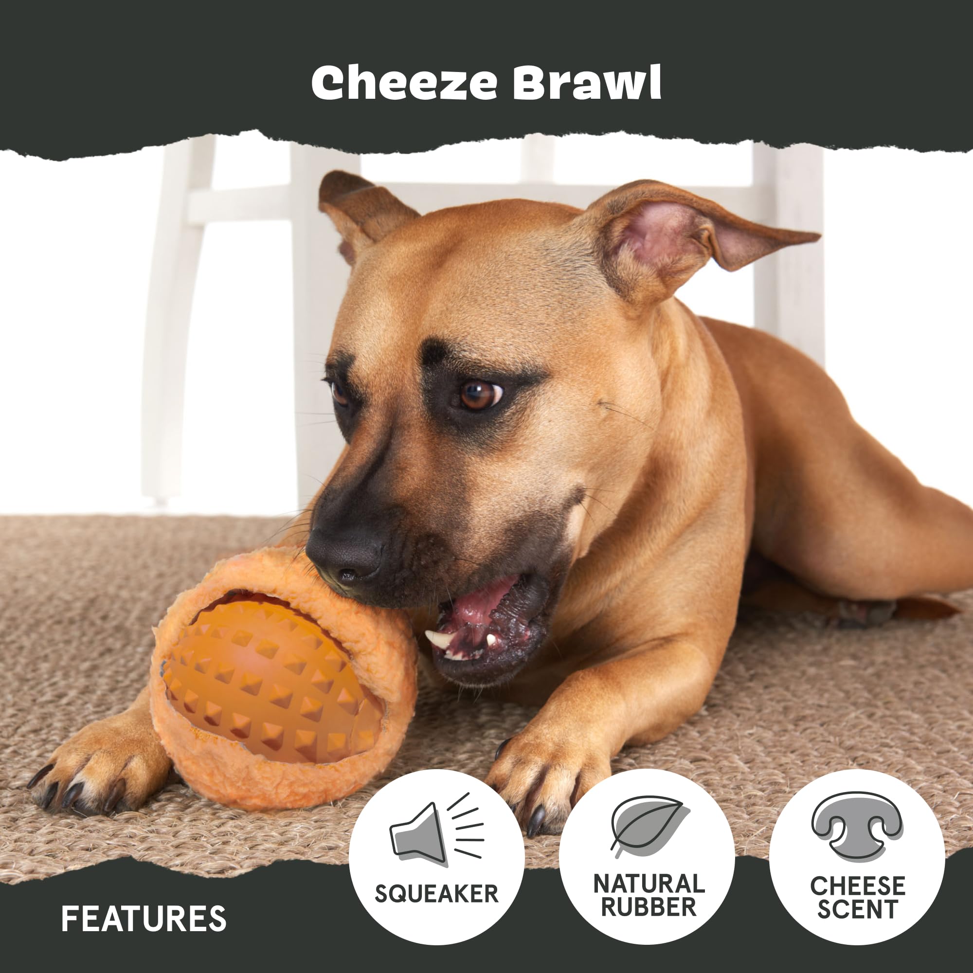 BarkBox Cheeze Brawl: aroma a queso que estimula el olfato
