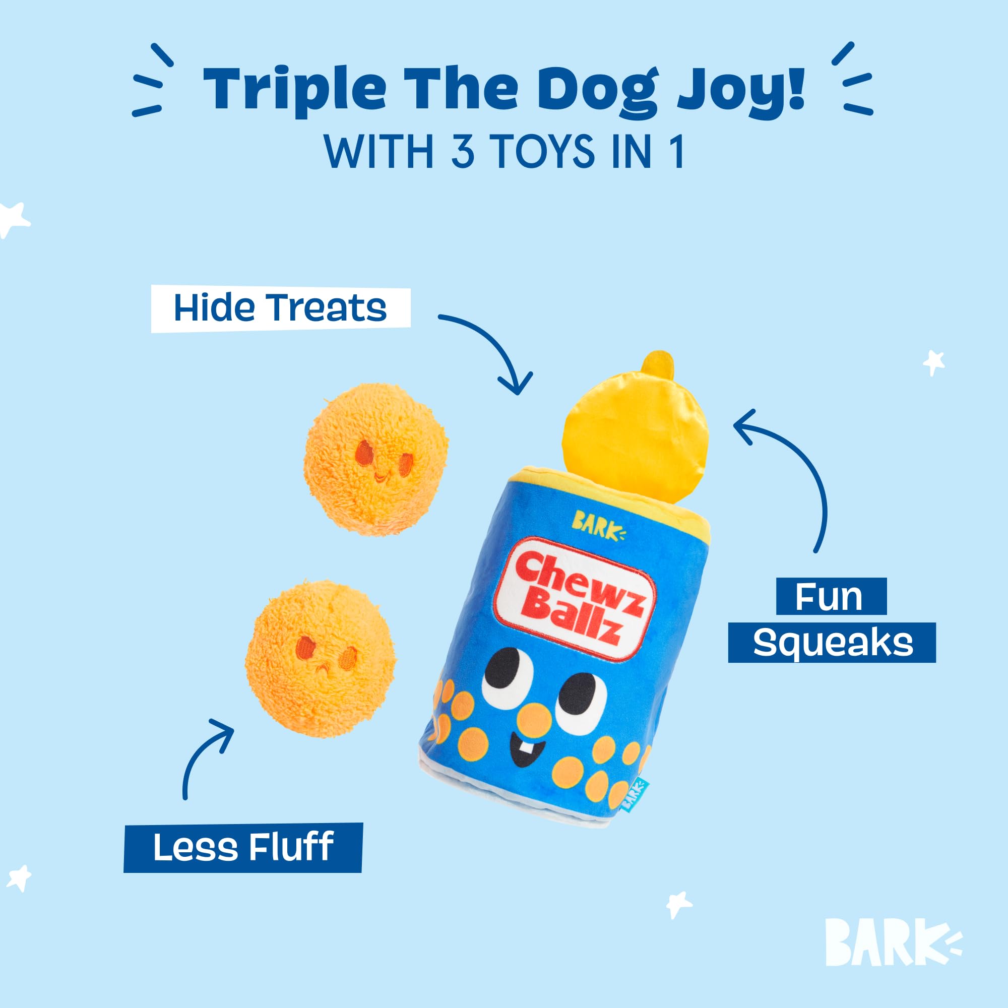 BarkBox Chewz Ballz: tres juguetes en uno para perros pequeños.