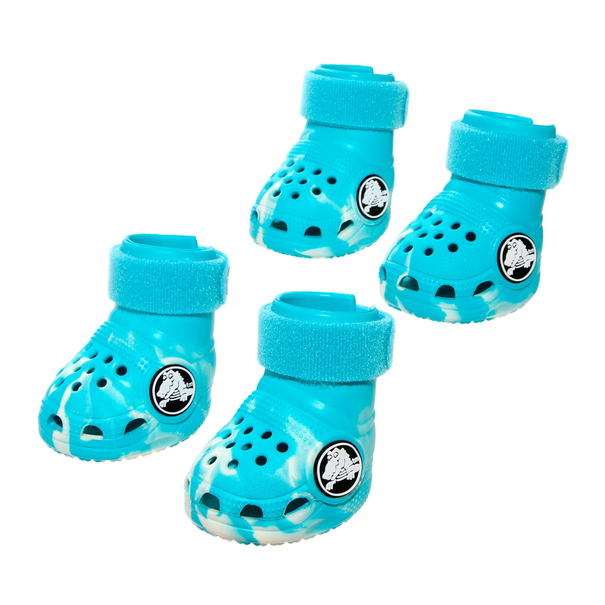 BarkBox Aqua Crocs para perros: zapatos para patas que protegen durante paseos.