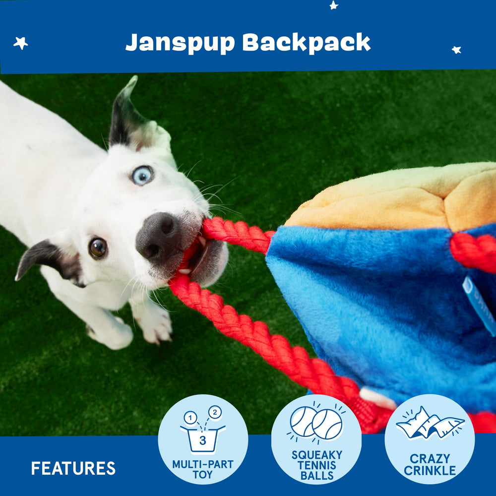 Juguete BarkBox con textura crujiente para estimular el juego
