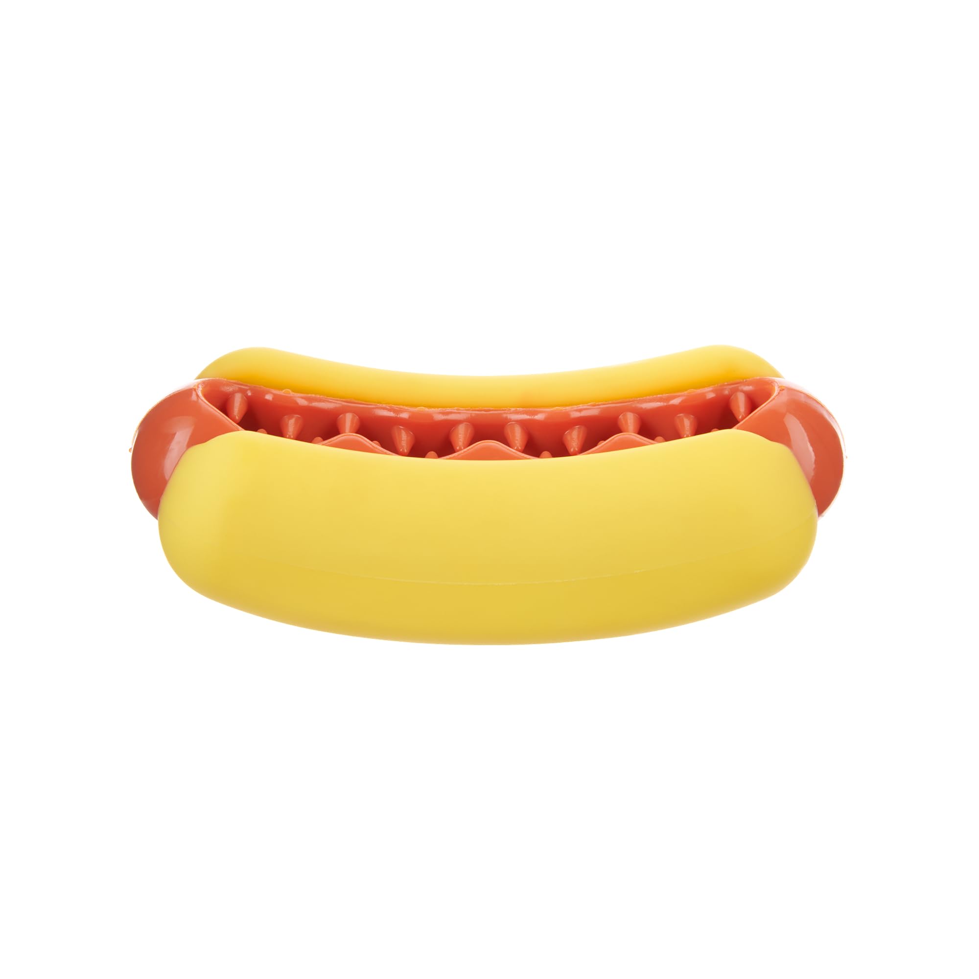 BarkBox Juguete de salchicha sabor tocino para juego y estimulación.
