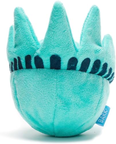 BarkBox Lady Liberty Ball núcleo espinoso añade textura divertida durante el juego.