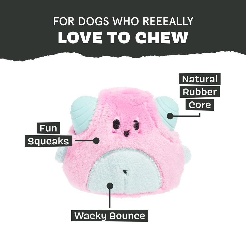 BarkBox Lover Beast chirriador oculto para mayor estimulación sonora.