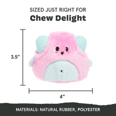 BarkBox Lover Beast peluche exterior rasgable con goma interna para morder.