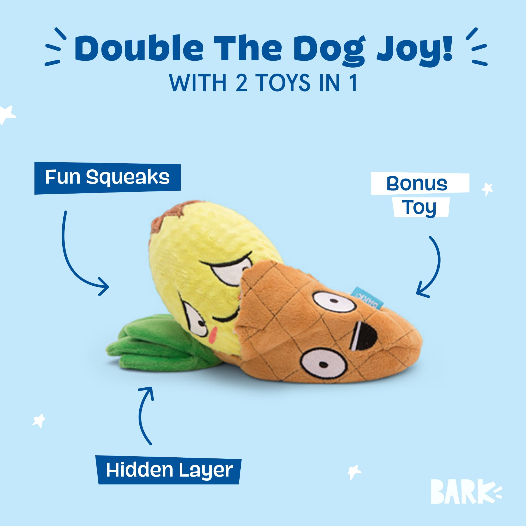 Penny Piña Barkbox, núcleo de bola espinosa para morder