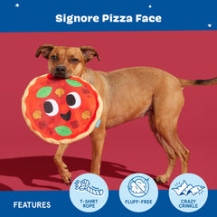 Cuerda de camiseta en Signore Pizza Face, perfecta para tirar y juegos de tira y afloja.