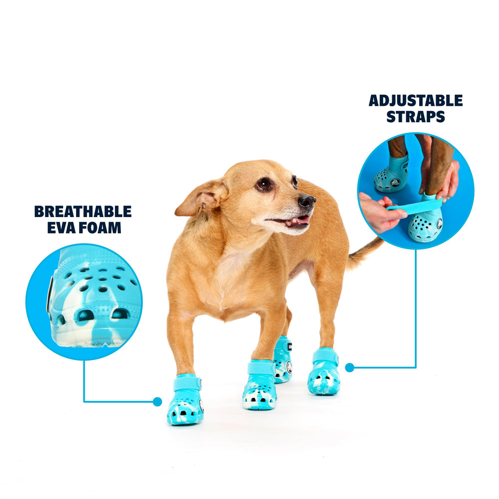BarkBox Aqua Crocs: suela antideslizante para mayor tracción.