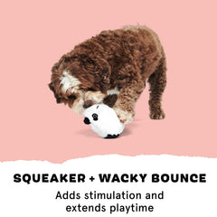 Panda Barkbox: forro peluche resistente para morder y rasgar.