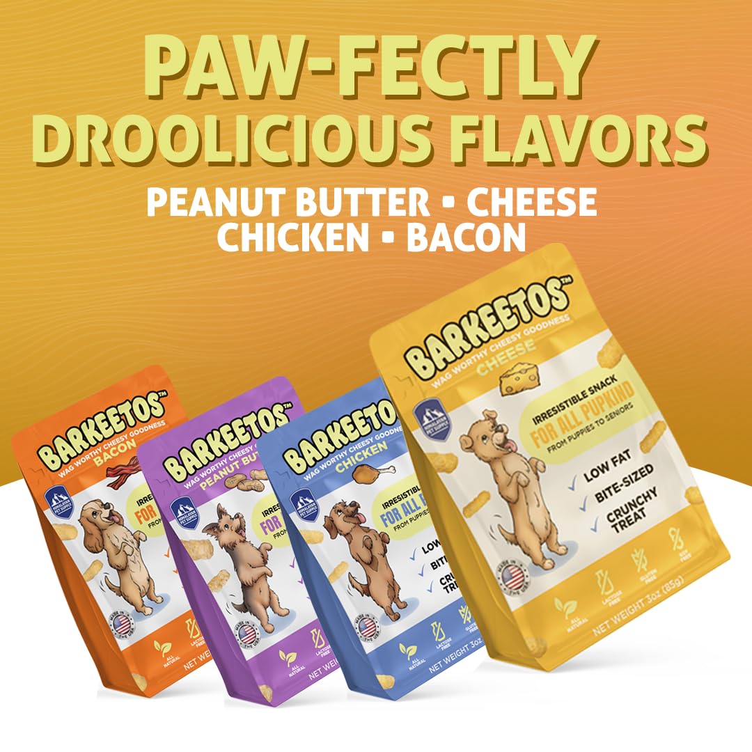 Barkeetos sin granos: premio natural sin granos para perros