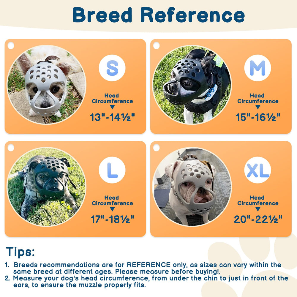 Bozal Barkless ideal para uso exterior y cuidado durante visitas al veterinario.
