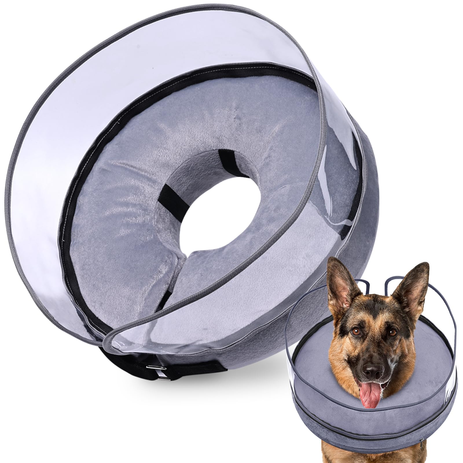 BARKLESS collar inflable en forma circular para recuperación suave