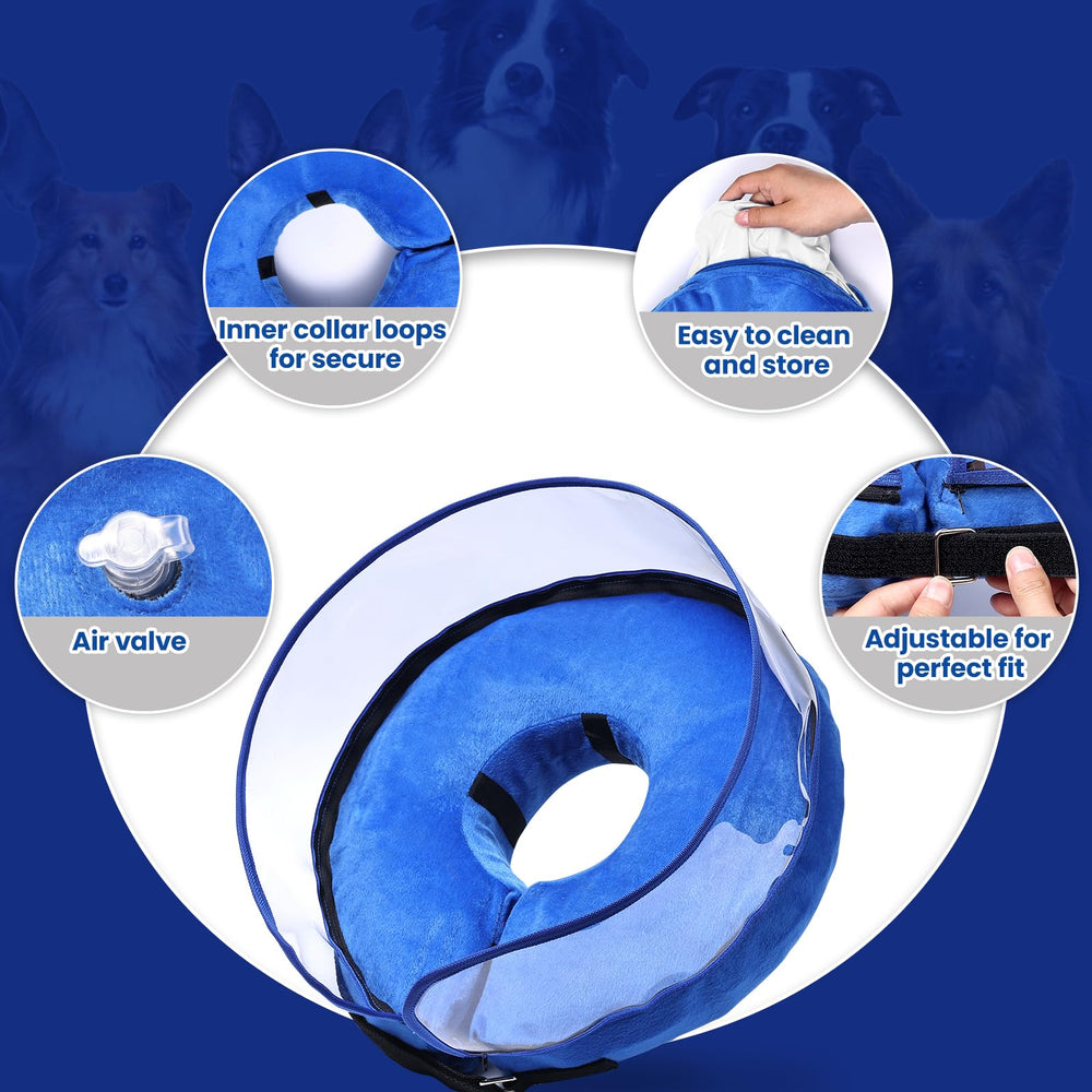 Barkless tamaño ajustable para perros grandes, adaptable a distintas medidas.