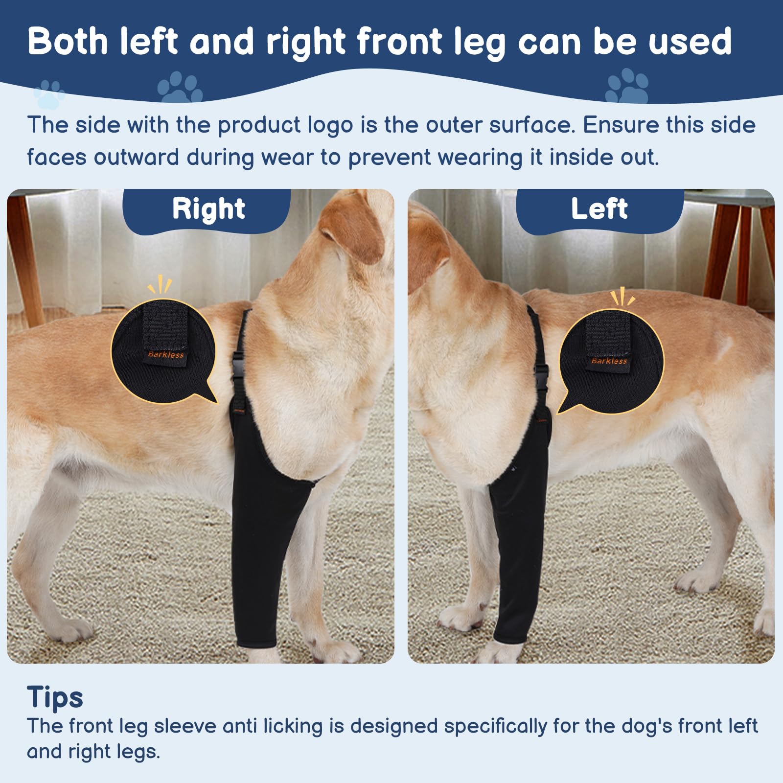 BARKLESS ajuste pecho ajustable para un ajuste seguro durante movimientos