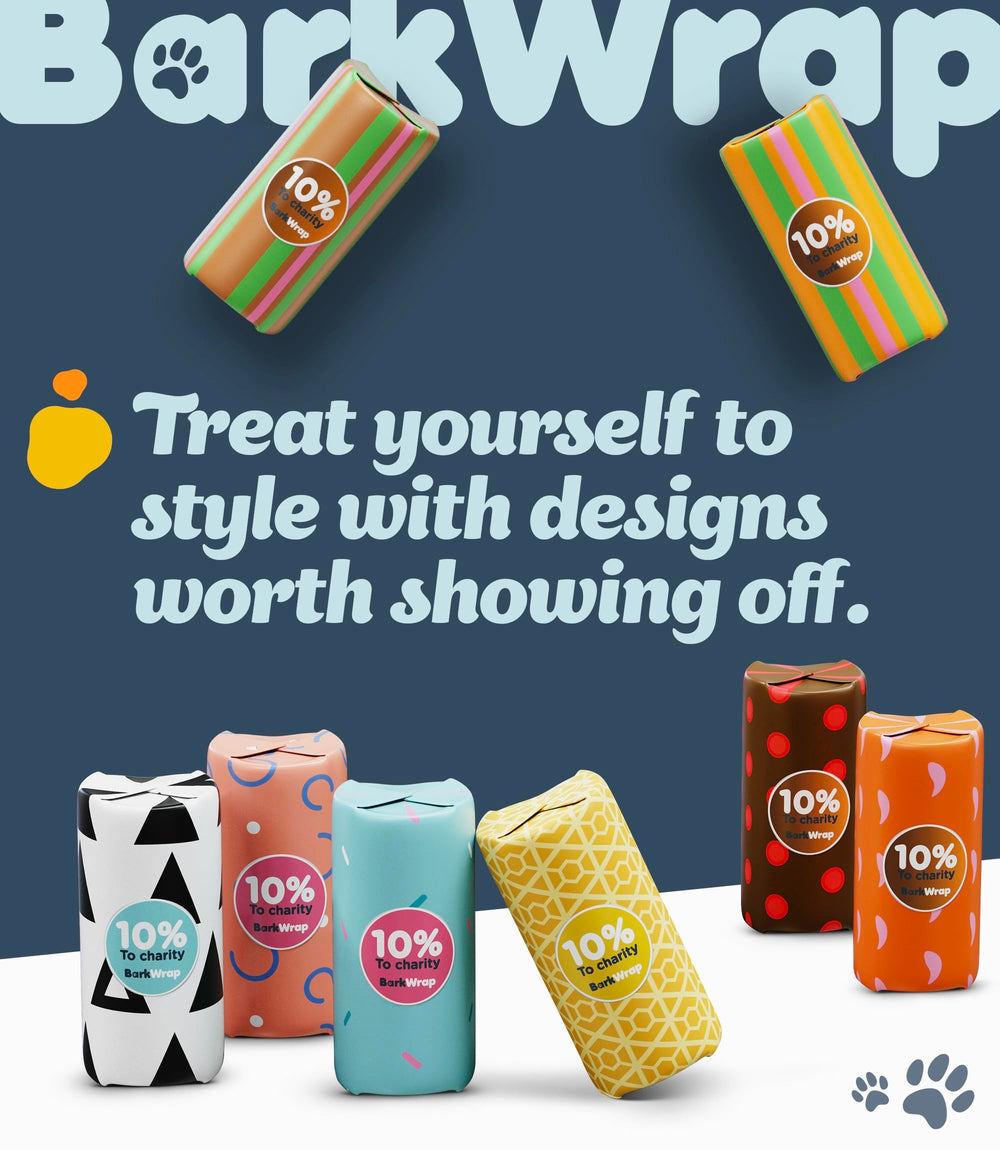 BARKWRAP BAG diseño colorido y llamativo para uso diario en caminatas.