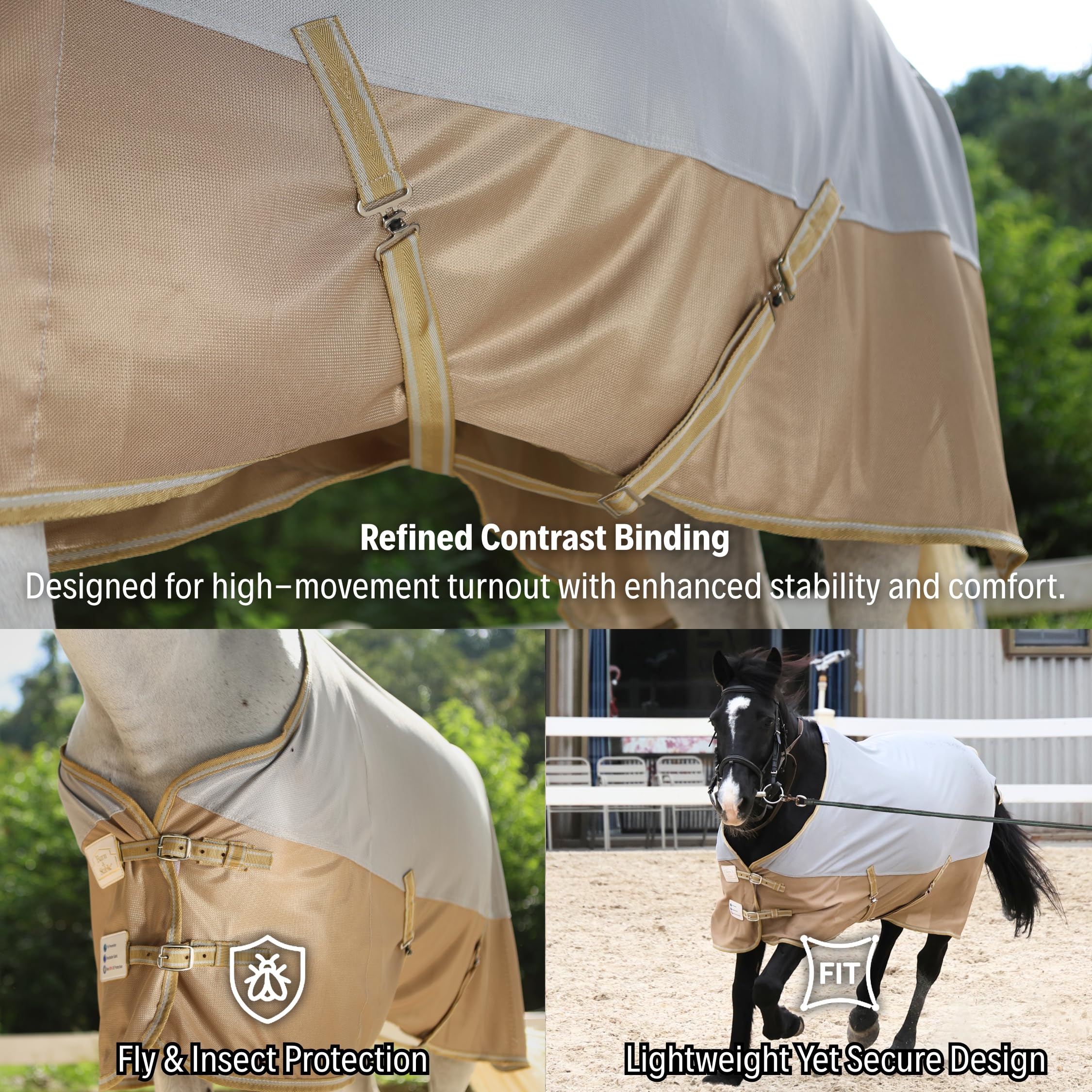 BARN & STABLE malla resistente, ideal para uso diario gracias a su tela duradera.