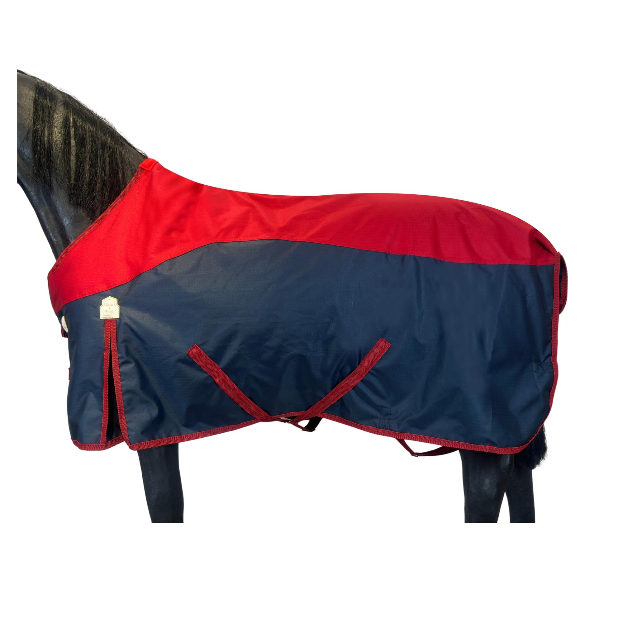 Barn & Stable manta 600denier impermeable para caballos, protección duradera contra lluvia y viento.