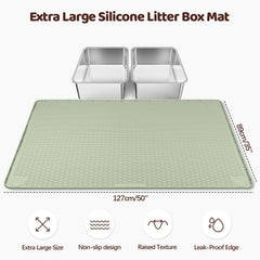 Bartuke alfombra silicona suave para patas de gato y protección del suelo.