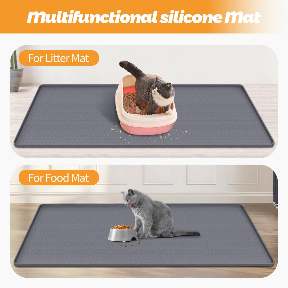 Bartuke tapete multifuncional para comida y agua de gato