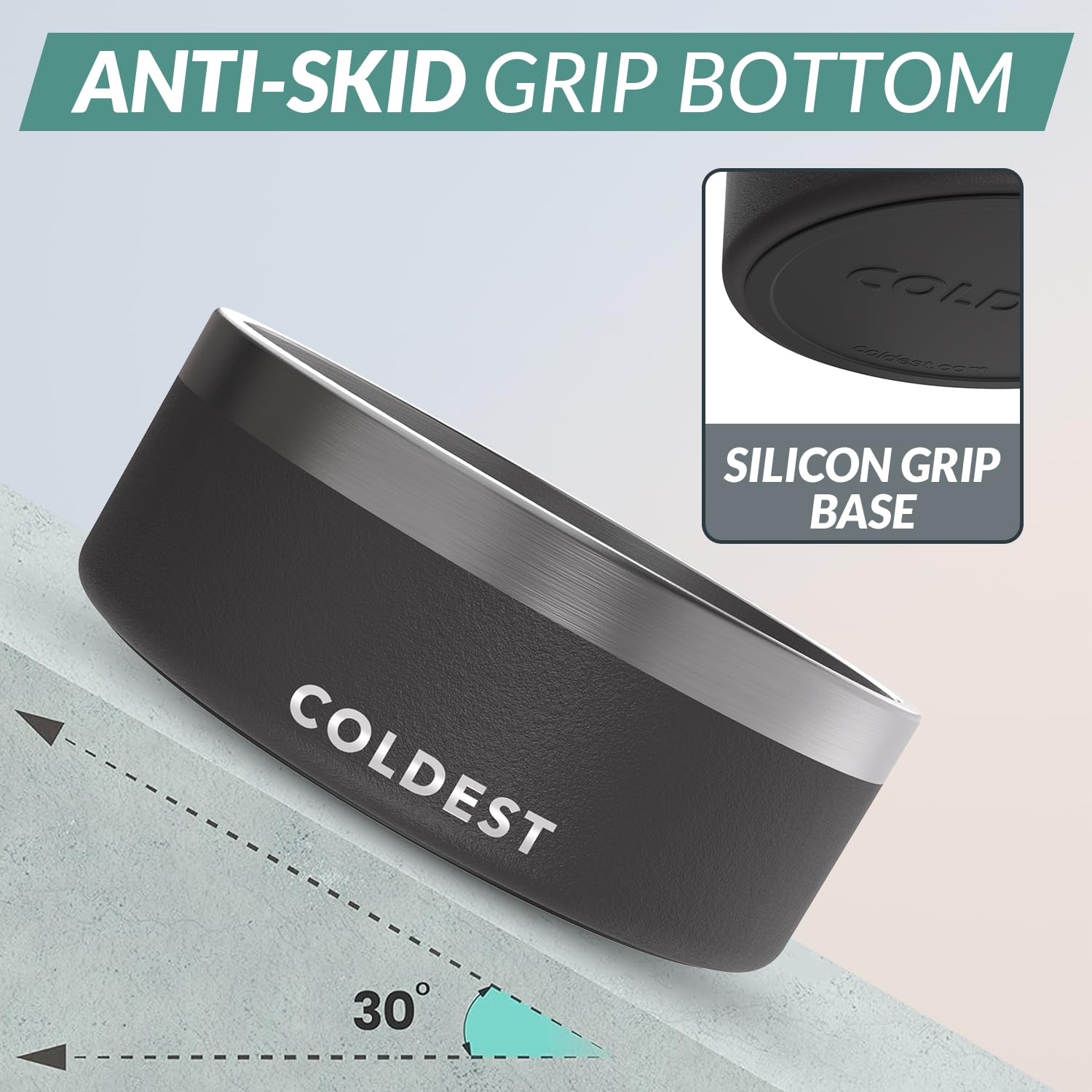 The Coldest Water base anti-deslizante para mayor estabilidad