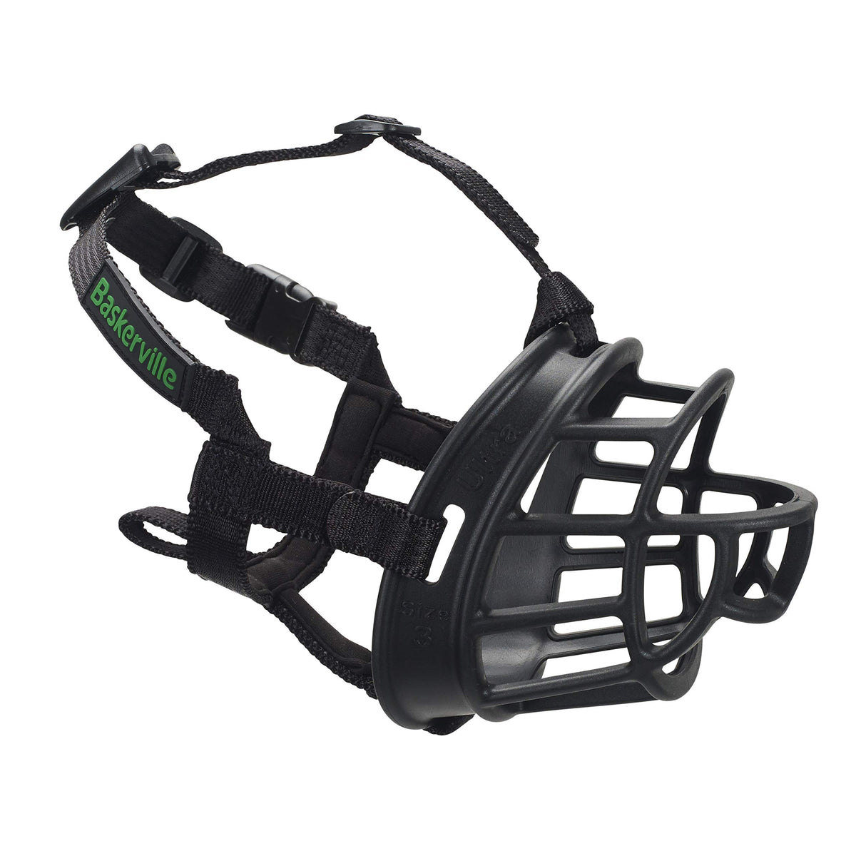 Baskerville Ultra Muzzle con ajuste preciso para comodidad diaria del perro.