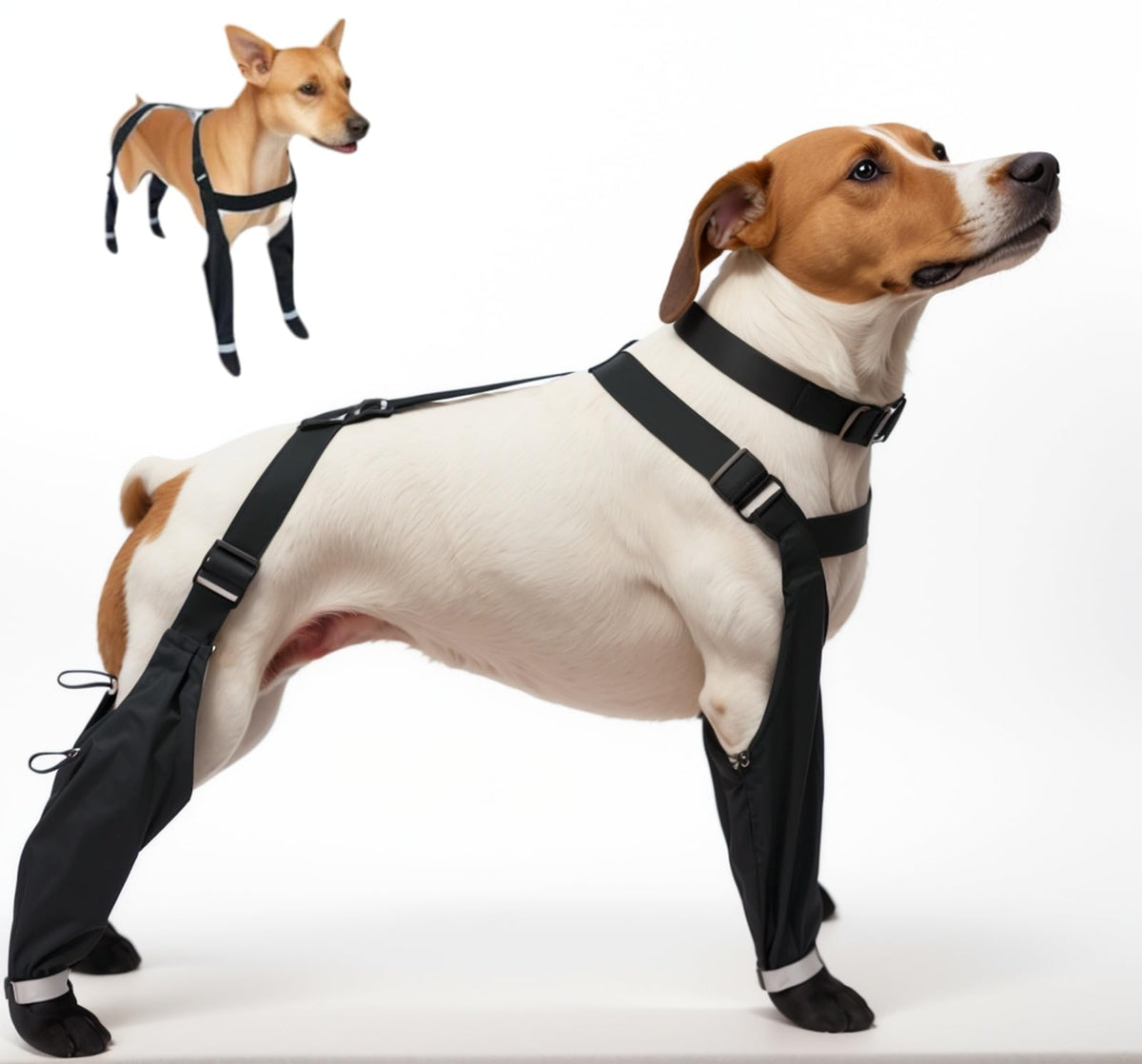 BAYANKALA Bota perro suspensor para paseos activos con protección