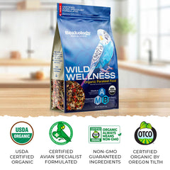 Beakology mezcla de granos y semillas para aves pequeñas, apoyo nutricional.