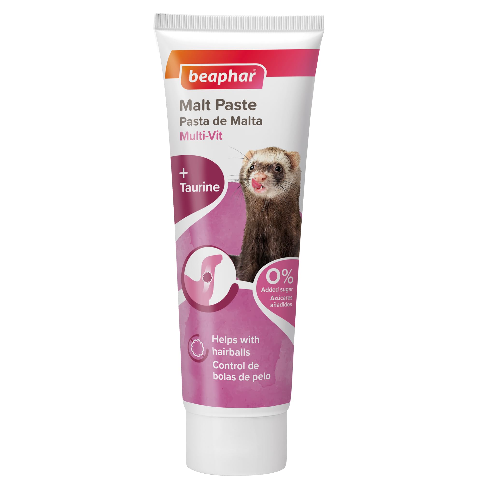 Beaphar Malt Paste para hurones con tiras rayadas, aporta vitaminas y taurina.