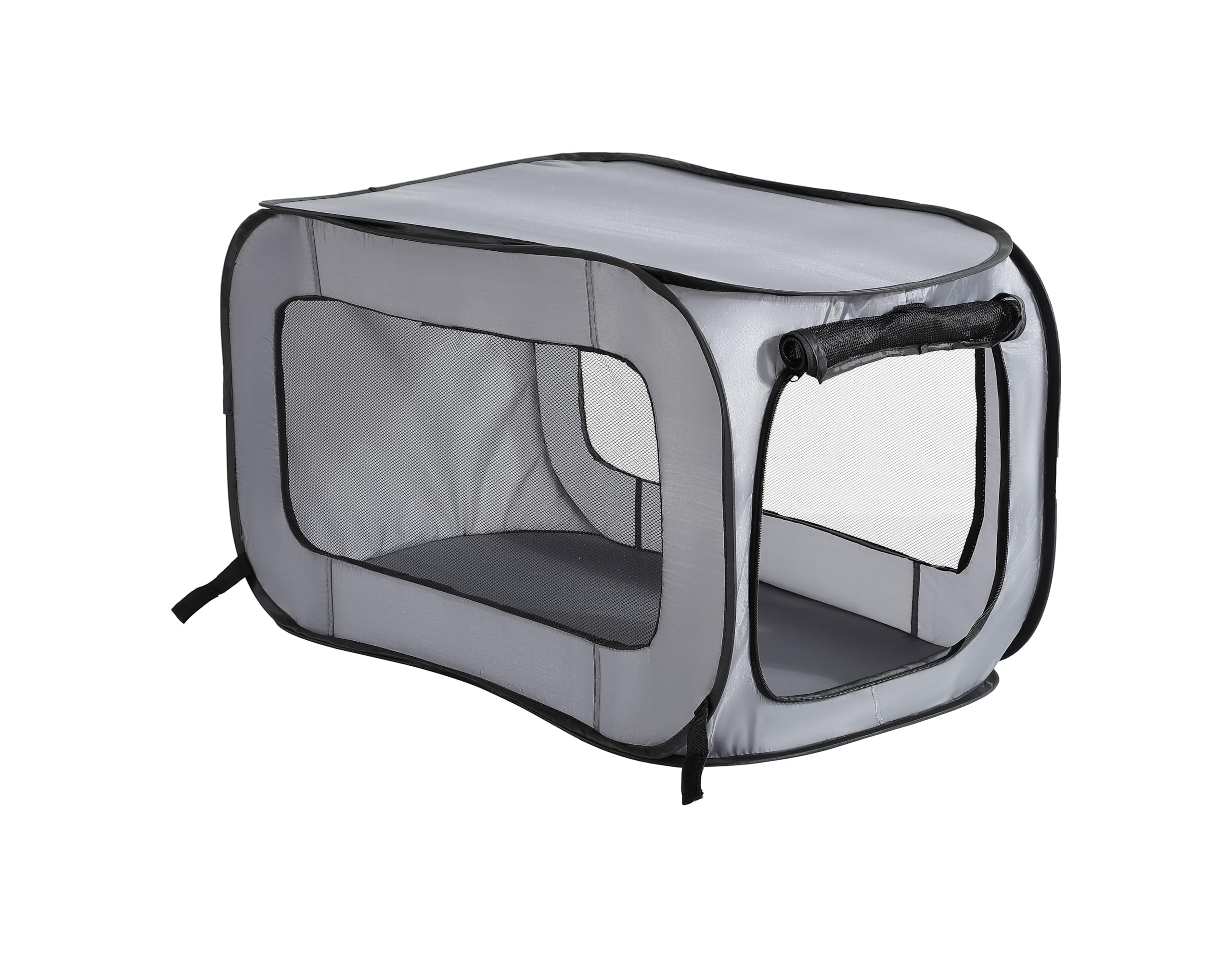 Beatrice Home Fashions jaula plegable para viaje con ventilación y visibilidad.
