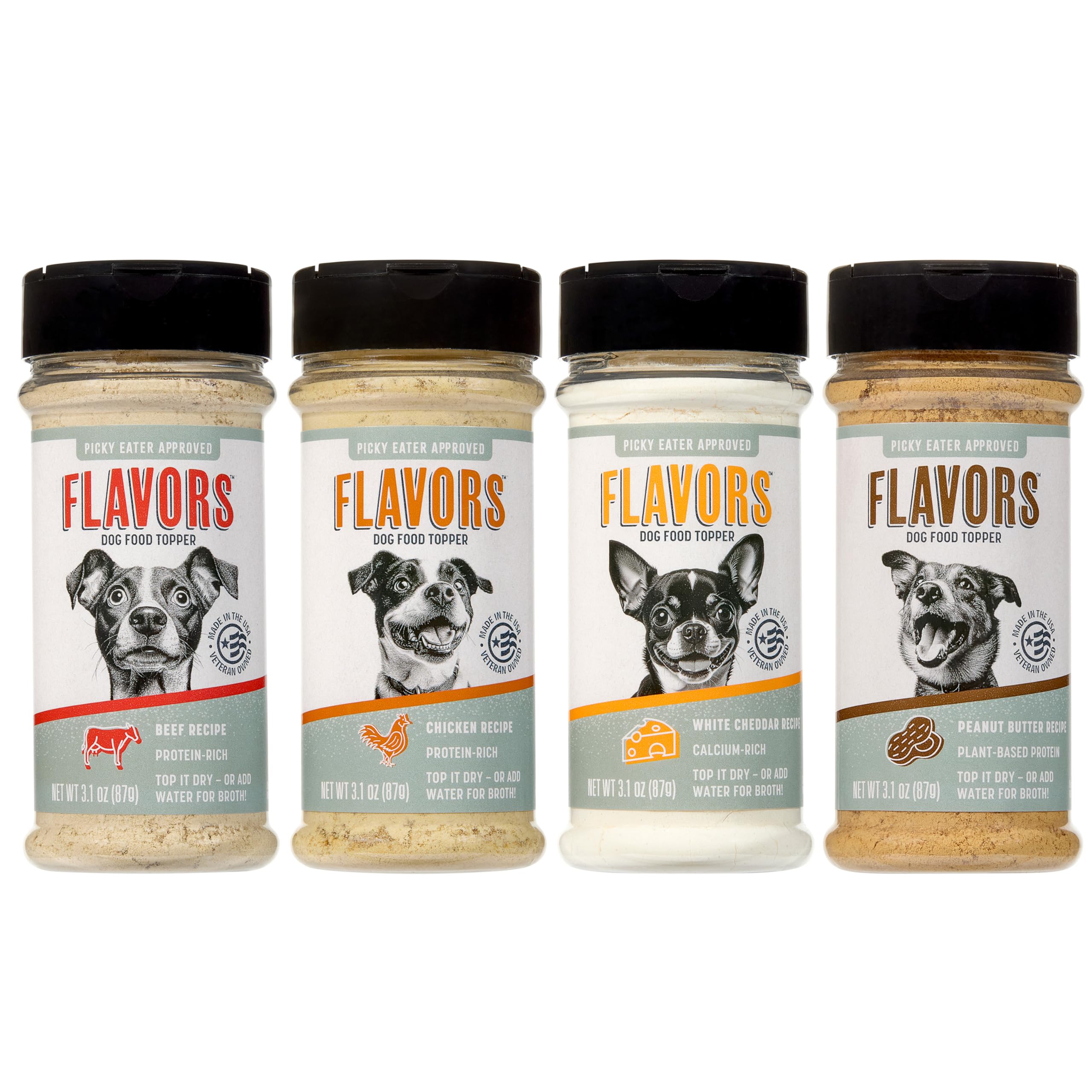 Beaumont Basics Flavors Aderezo: empaque de regalo para perros con 4 recetas.