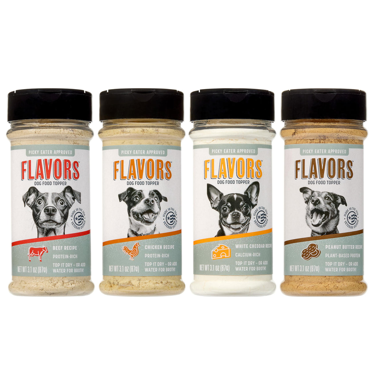 Beaumont Basics Flavors Aderezo: empaque de regalo para perros con 4 recetas.