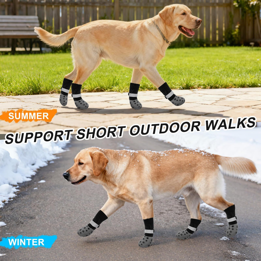 BeautyZoo calcetines antideslizantes para perros, uso interior diario, ideales para pisos resbaladizos