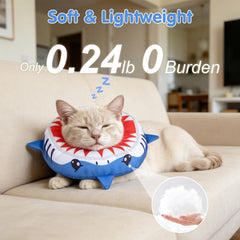 BEAUTYZOO collar cono gato ajustable, ajuste seguro para gatos y gatitos.