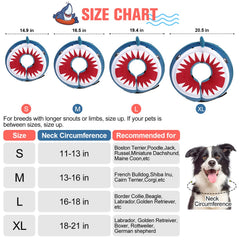 BEAUTYZOO collar dona inflable para perro mediano, permite comer beber y dormir con comodidad.