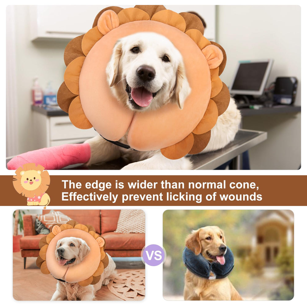 BEAUTYZOO collar inflable dona para perros, ajuste cómodo y seguro