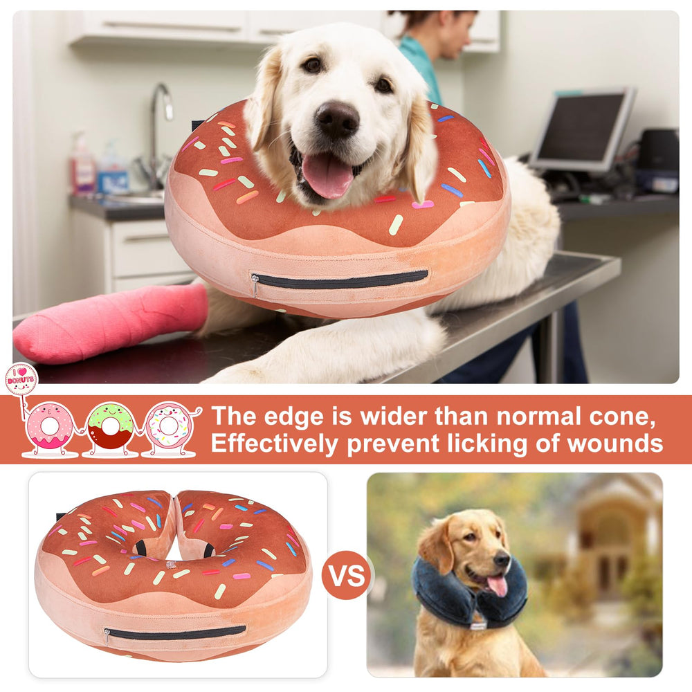 BEAUTYZOO collar rosquilla inflable XL uso diario: comer, beber y dormir con libertad.