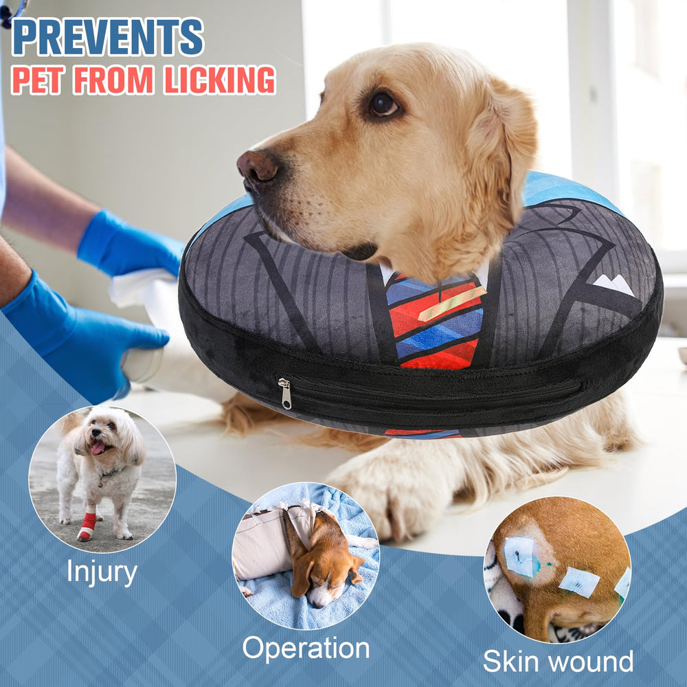 BEAUTYZOO collar dona inflable apto para perros de tamaño medio a grande.