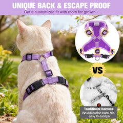 CORREA GATO BEAUTYZOO de 5 pies purpura para control sencillo.