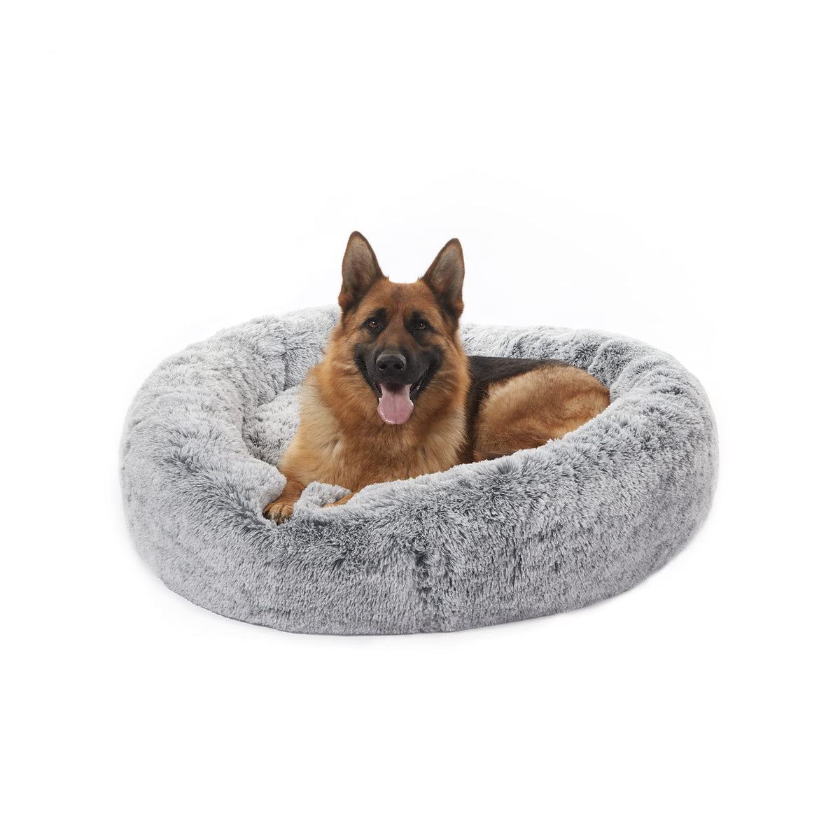 Bedfolks Cama Donut Tranquilidad para perro grande, descanso cómodo