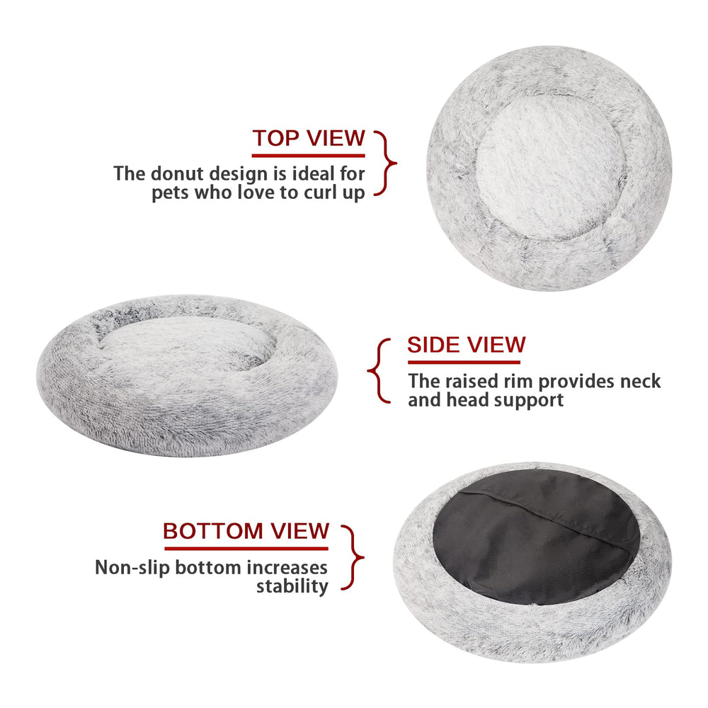 Bedfolks cama donut grande, antideslizante: base estable para saltos y siestas