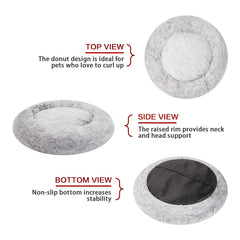 Bedfolks cama donut grande, antideslizante: base estable para saltos y siestas