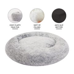 Bedfolks cama donut grande, superior: acolchado envolvente para relajación