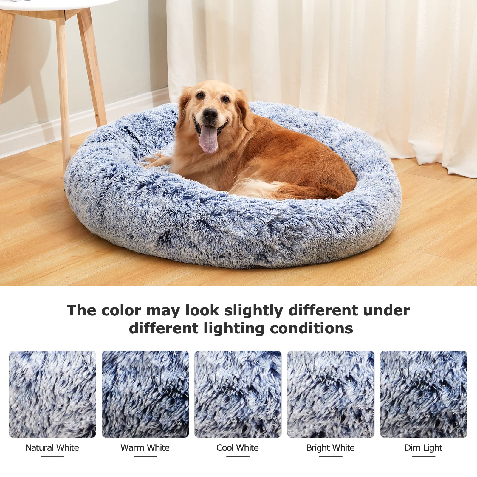 Bedfolks Cama sueño cálido y confortable para perros grandes.